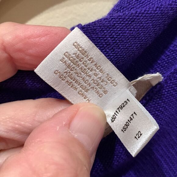 Chicos Drape Purple Cardigan  - Picture 4 of 11